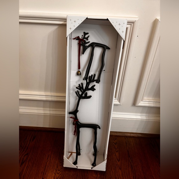 Small- 8” and Medium- 18.75” BLACK REINDEER ALDI